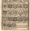'The Arms of the Colleges in Oxford'. J. OWEN & E. BOWEN 1753 old print