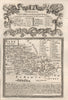 'Berk Shire'. County map by J. OWEN & E. BOWEN. Berkshire 1753 old antique