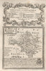 'A Map of Radnor Shire'. County map by J. OWEN & E. BOWEN. Radnorshire 1753