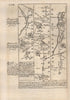 Llandovery-Abermarlais-Carmarthen road strip map by J. OWEN & E. BOWEN 1753