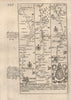 Salisbury-Burbage-Marlborough road strip map by J. OWEN & E. BOWEN 1753
