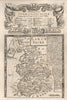 'Lancashire'. County map by J. OWEN & E. BOWEN 1753 old antique plan chart