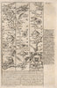 Carmarthen-Cilrhedyn-Cardigan road strip map by J. OWEN & E. BOWEN 1753