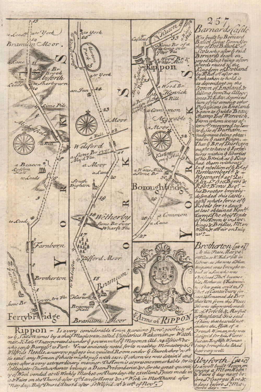 Knottingley-Brotherton-Aberford-Wetherby-Boroughbridge-Ripon OWEN/BOWEN map 1753