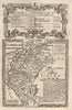 'Cumberland'. County map by J. OWEN & E. BOWEN. Cumbria 1753 old antique