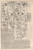 Egremont-Cockermouth-Carlisle road strip map by J. OWEN & E. BOWEN 1753