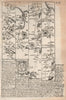 Whitby-Malton-Seamer-Scarborough road strip map by J. OWEN & E. BOWEN 1753