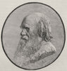 Charles Darwin. Explorers. Portraits 1890 old antique vintage print picture