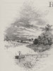 On the Fitzroy River. Rockhampton. Australia 1890 old antique print picture