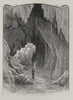 Olsen's Caves. Rockhampton. Australia 1890 old antique vintage print picture