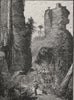 Near Katoomba. The Blue Mountains. Australia 1890 old antique print picture
