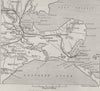 Map of the Geelong District. Geelong. Australia 1890 old antique chart