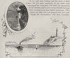 Port Phillip Heads by Moonlight and Lighthouse. Geelong. Australia 1890 print
