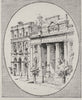 Savings Bank and Free Library. Geelong. Australia 1890 old antique print