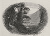 On the Teremakau River. Springfield/West Coast. New Zealand 1890 old print