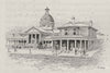 Public Buildings. Bathurst. Australia 1890 old antique vintage print picture