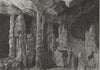 Nettle Cave. The Jenolan Caves. Australia 1890 old antique print picture