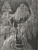 Steps in Nettle Cave. The Jenolan Caves. Australia 1890 old antique print