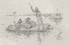 Victims of Flood. Queensland. Australia 1890 old antique vintage print picture