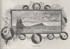 Peak Island. The Great Barrier Reef. Australia 1890 old antique print picture
