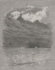 Mount Peter Botte. The Great Barrier Reef. Australia 1890 old antique print