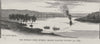 The Murray river, from Murray Bridge Railway Station. Australia 1890 old print