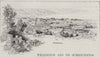 Thorndon. Wellington environs. New Zealand 1890 old antique print picture