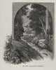 On the Tallarook Ranges. Australia 1890 old antique vintage print picture