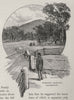 Morgan's Look-out, Glenrowan. Australia 1890 old antique vintage print picture