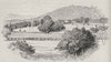 Glenalvon, the Last Station in the Hunter Valley. Australia 1890 old print