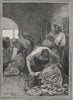 Shearing. Sheep farming. Australia 1890 old antique vintage print picture