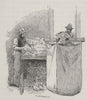 Sorting. Sheep farming. Australia 1890 old antique vintage print picture