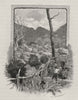 Entrance to the Grampians. Victoria. Australia 1890 old antique print picture