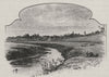 On the Grange Burn, Hamilton. Victoria. Australia 1890 old antique print