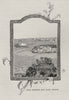 Fort Denison and HMS Nelson. Sydney. Australia 1890 old antique print picture
