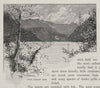 Wet Jacket Arm. The West Coast Sounds. New Zealand 1890 old antique print
