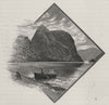 Hall's Arm. The West Coast Sounds. New Zealand 1890 old antique print picture