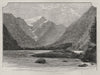 Milford Sound. The West Coast Sounds. New Zealand 1890 old antique print