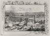 The Town. Sandhurst. Australia 1890 old antique vintage print picture