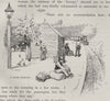 A Bush Station. Australia 1890 old antique vintage print picture