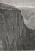 The Cliffs, Mount Victoria. The Blue Mountains. Australia 1890 old print