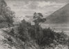 The Bealey River. New Zealand 1890 old antique vintage print picture