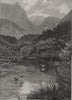 The Head, Hall's Arm. The West Coast Sounds. New Zealand 1890 old print