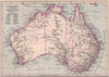 Map of Australia. Sydney. Australia 1890 old antique vintage plan chart