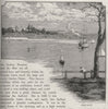 Farm Cove. Sydney. Australia 1890 old antique vintage print picture