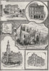 Public Buildings of Sydney. Sydney. Australia 1890 old antique print picture