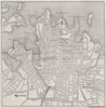 Plan of the City. Sydney. Australia 1890 old antique vintage map chart