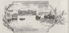 The Champion Course. Sydney. Australia 1890 old antique vintage print picture