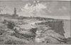 Lighthouse on South Head. Sydney. Australia 1890 old antique print picture