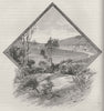 Middle Harbour. Sydney. Australia 1890 old antique vintage print picture